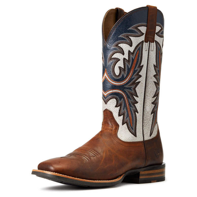 Ariat Westernstiefel Herren - Brushrider Braun/Weiß/Navy ( MIYDJ-6085 )
